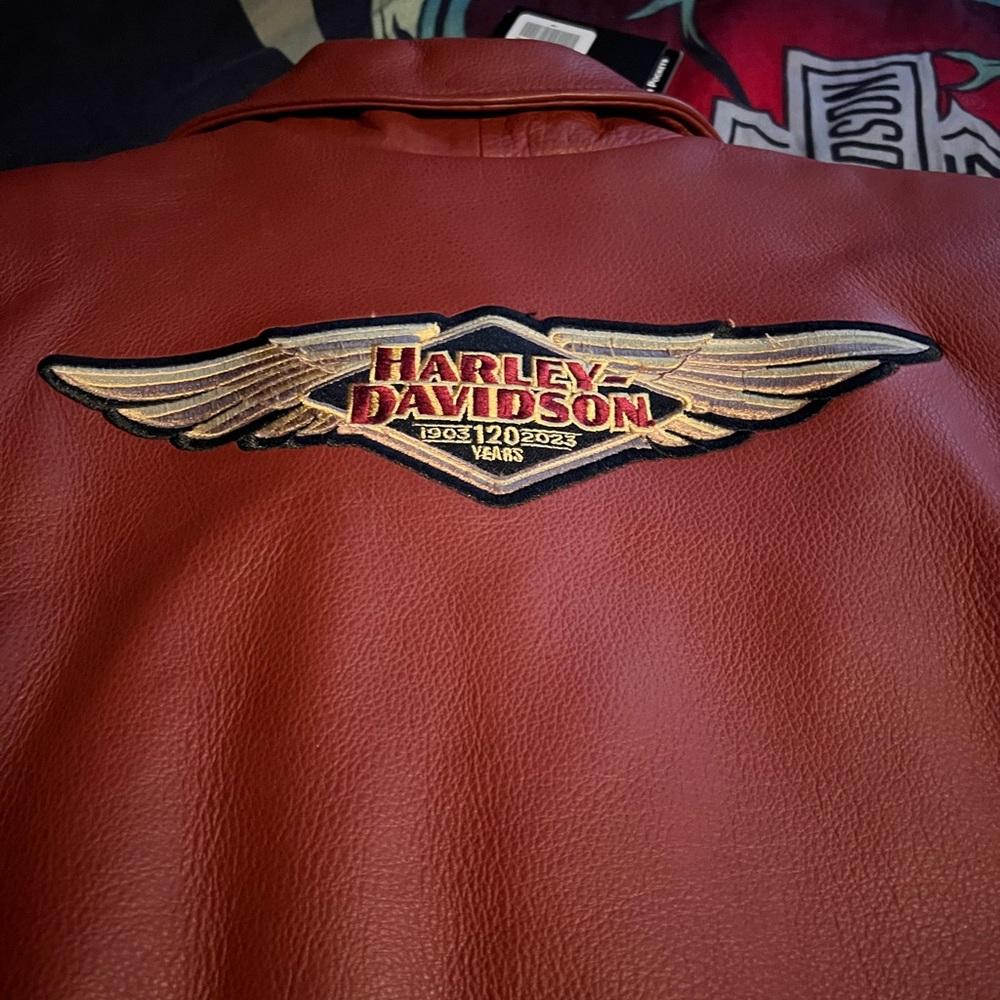 Harley-Davidson Women’s Limited Edition Red Leather Riding Jacket